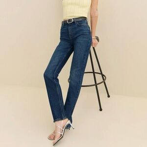 Reformation Jax Stretch High Rise Straight Jeans